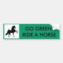 Search for horse bumper stickers Green