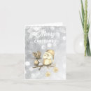 Search for cute owl christmas cards Watercolor