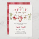 Search for apple of my eye baby shower invitations Gingham
