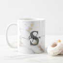 Search for marble print mugs Initial