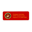 Search for official return address labels Usmc seal