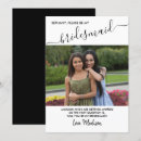 Search for black and white bridesmaid cards Calligraphy