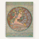 Search for alphonse mucha notebooks Green