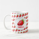 Search for fresh strawberries mugs Red