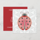 Search for ladybugs square invitations Girl