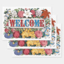 Search for welcome wrapping paper Vintage