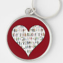 Search for stocking stuffer round key rings Heart