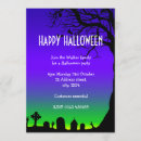 Search for blue halloween invitations Purple
