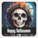 Search for evil pumpkin stickers Skull