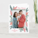 Search for evergreen christmas cards Red and green