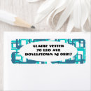 Search for open return address labels Blue