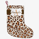 Search for leopard print christmas stockings Chic