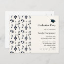 Search for music notes graduation invitations Musician