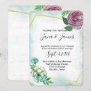 Search for purple and turquoise wedding invitations Rustic
