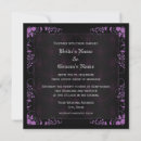 Search for black purple elegant wedding invitations Formal