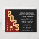 Search for red graduation invitations Calligraphy