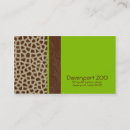 Search for zoo business cards Giraffe