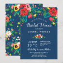 Search for blue red bridal shower invitations Boho