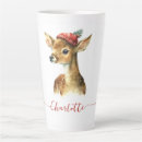 Search for cute christmas reindeer mugs Watercolor