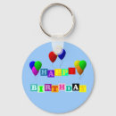 Search for happy birthday balloons key rings Colourful