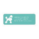 Search for miniature poodle return address labels Standard