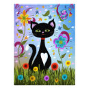 Search for black cat garden art Colourful