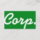Search for large business cards Green