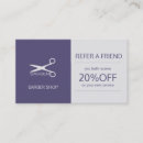 Search for barber referral cards Refer a friend