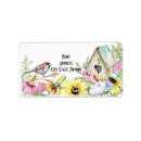 Search for pink bird return address labels Garden