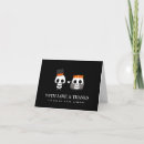 Search for skulls thank you cards Black