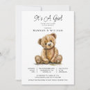 Search for bohemian baby girl shower invitations Teddy bear