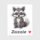 Search for cartoon raccoons stickers Animal