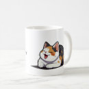 Search for calico cat coffee mugs Cute
