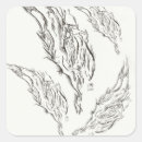 Search for black feather stickers Abstract