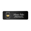 Search for chalkboard mason jar return address labels Vintage