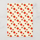 Search for fruit patterns postcards Red