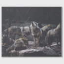 Search for wolf wrapping paper Wildlife