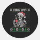 Search for skeleton skull stickers Santa