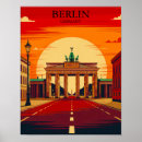 Search for retro germany posters Brandenburg gate