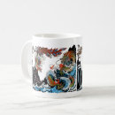 Search for green dragon mugs Illustration