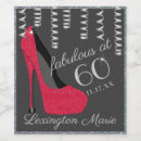 Search for high heel wine labels Birthday