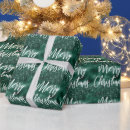 Search for green foil wrapping paper Merry christmas