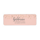 Search for raindrop return address labels Pink