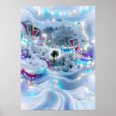 Search for winter night scene posters Snowy landscape