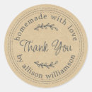 Search for kitchen thank you stickers Kraft paper