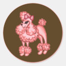 Search for pink poodle birthday party stickers Dog
