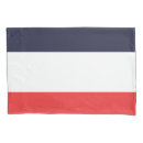 Search for red and white pillowcases America