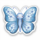 Search for pretty blue butterflies stickers Nature