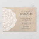 Search for burlap and lace birthday invitations Country