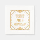 Search for 70th anniversary napkins Gold